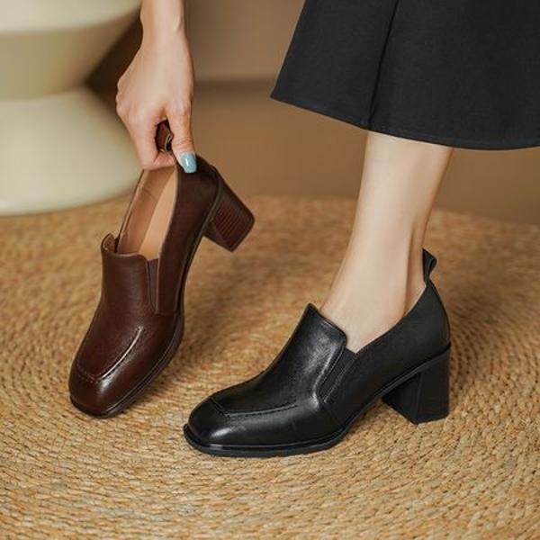 Exquisite Handmade Leather Women's Shoes - Luxury Craftsmanship(Egupai8883103)