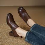 Elegant Handcrafted Leather Women's Shoes - Luxury Quality(Egupai8883116)