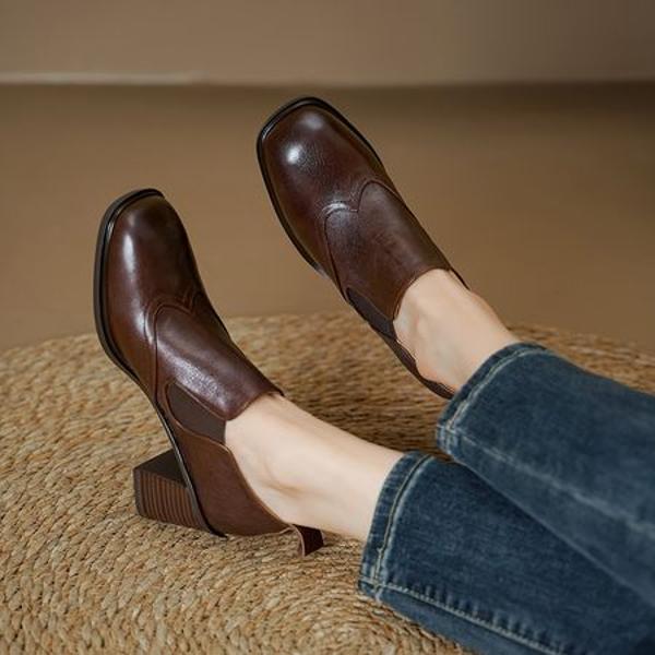 Elegant Handcrafted Leather Women's Shoes - Luxury Quality(Egupai8883116)