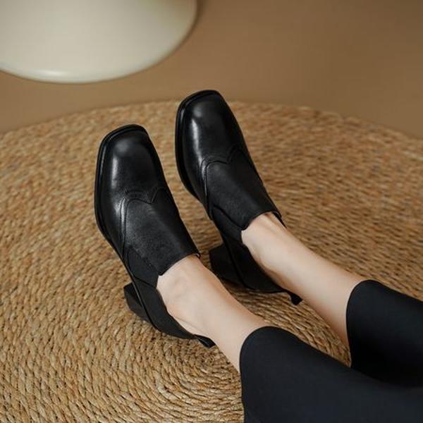 Elegant Handcrafted Leather Women's Shoes - Luxury Quality(Egupai8883116)