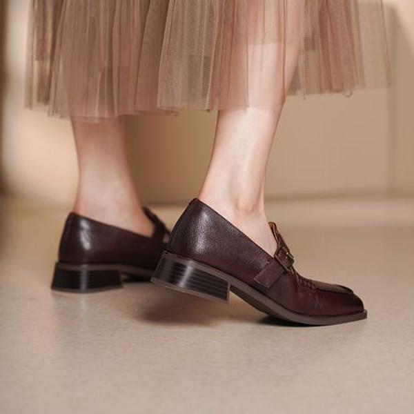 Handcrafted Genuine Leather Women's Shoes: Timeless Elegance & Luxury(Egupai8883109)