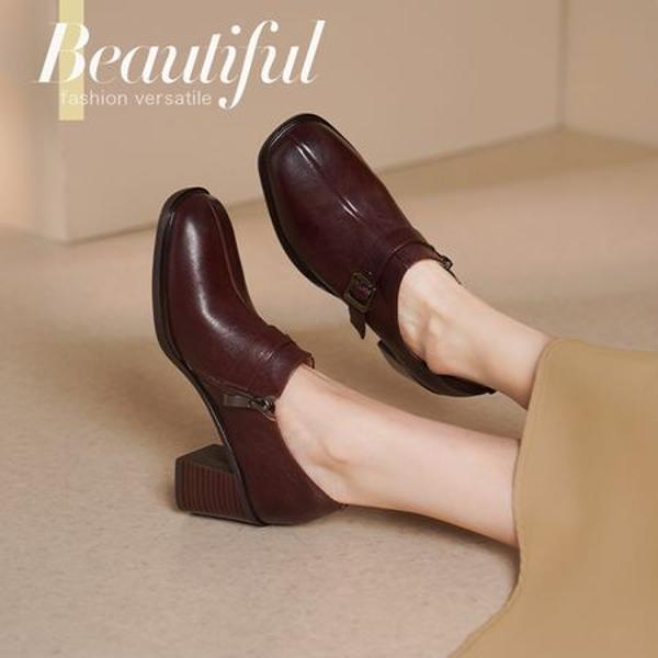 Handcrafted Luxury Leather Women's Shoes - Elegance Redefined(Egupai8883115)