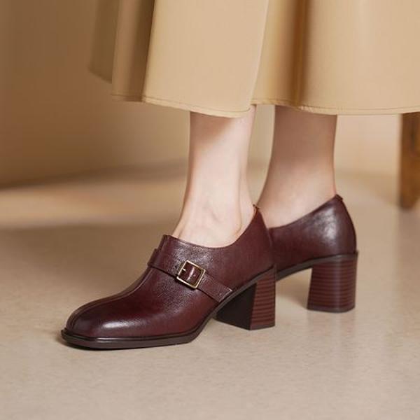 Handcrafted Luxury Leather Women's Shoes - Elegance Redefined(Egupai8883115)