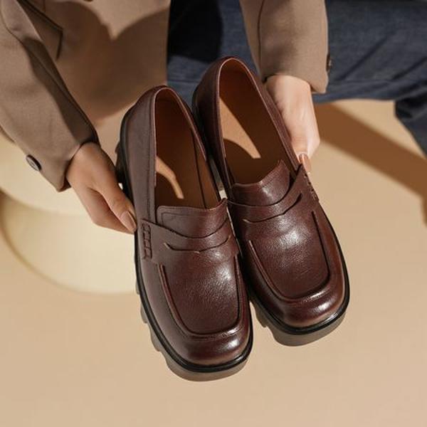 Luxury Handcrafted Genuine Leather Women's Shoes with Exquisite Craftsmanship(Egupai8883121)