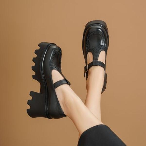 Crafted Luxury: Handcrafted Genuine Leather Women's Shoes(Egupai8883123)