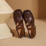 Crafted Luxury: Handcrafted Genuine Leather Women's Shoes(Egupai8883123)