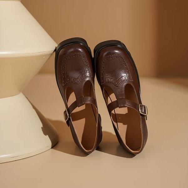 Crafted Luxury: Handcrafted Genuine Leather Women's Shoes(Egupai8883123)