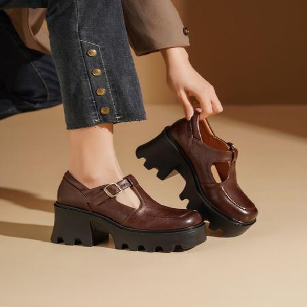 Exquisite Handcrafted Leather Women's Shoes: Luxury Meets Elegance(Egupai8883122)