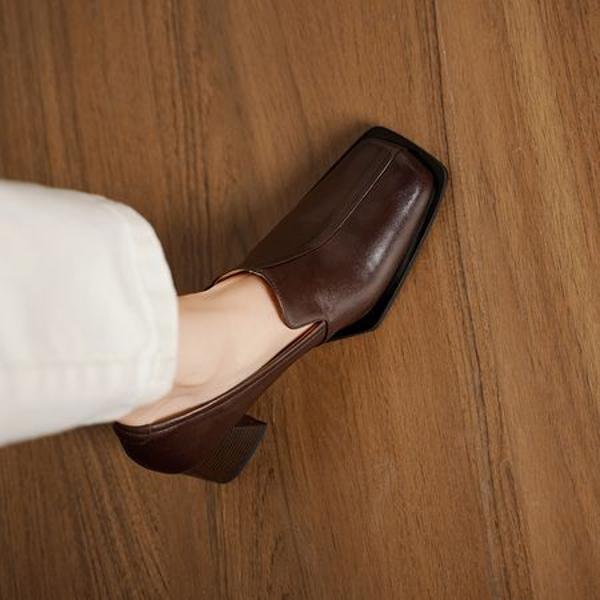 Handcrafted Leather Women's Shoes: Elegance Meets Luxury Quality(Egupai8883139)