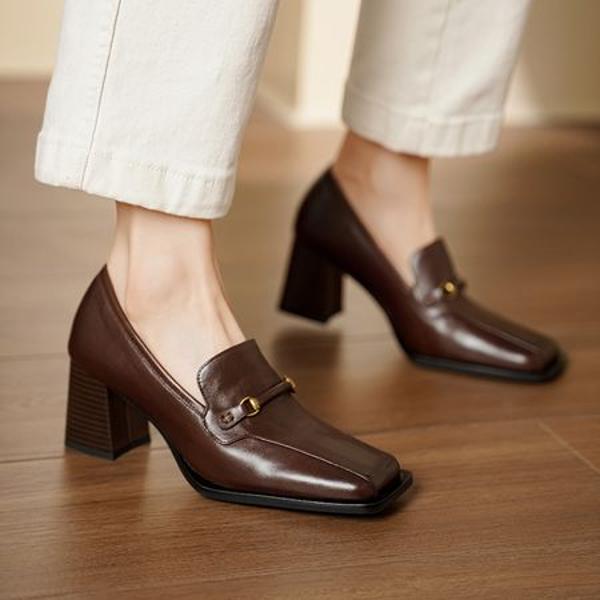 Elegantly Crafted Handmade Leather Women's Shoes of Luxury(Egupai8883143)