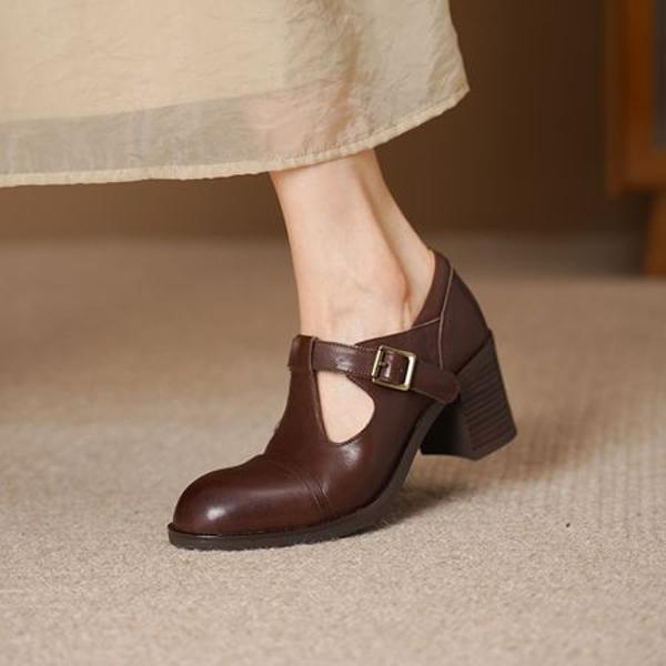 Handcrafted Leather Women's Shoes: Elegant Luxury Craftsmanship(Egupai8883119)