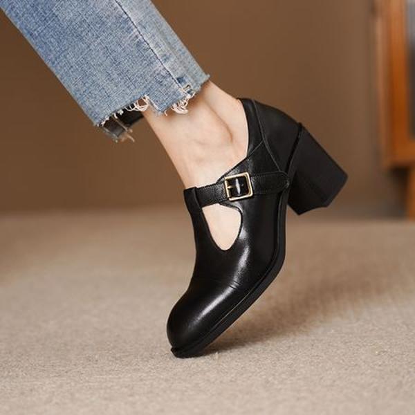 Handcrafted Leather Women's Shoes: Elegant Luxury Craftsmanship(Egupai8883119)