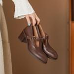 Exquisite Handmade Leather Women's Shoes: Elegance Meets Luxury Craftsmanship(Egupai8883120)