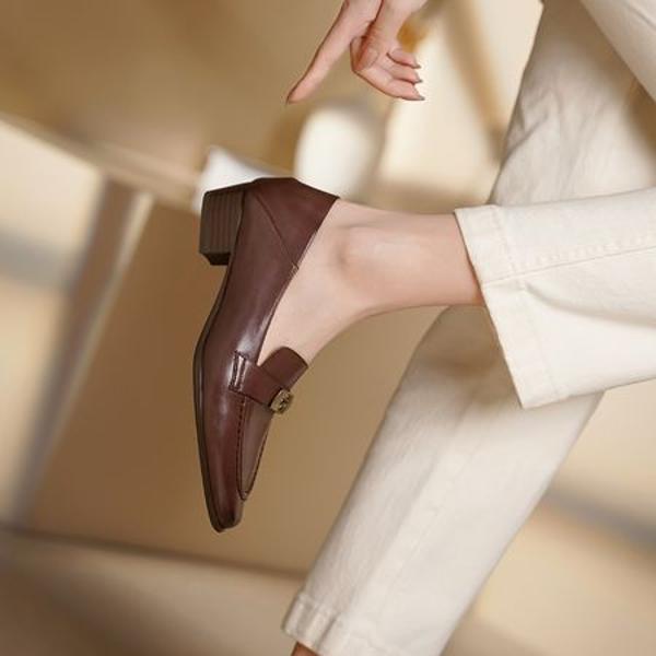 Exquisite Handcrafted Leather Heels: Luxury and Elegance Combined(Egupai8883131)
