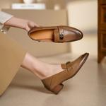 Exquisite Handcrafted Leather Heels: Luxury and Elegance Combined(Egupai8883131)