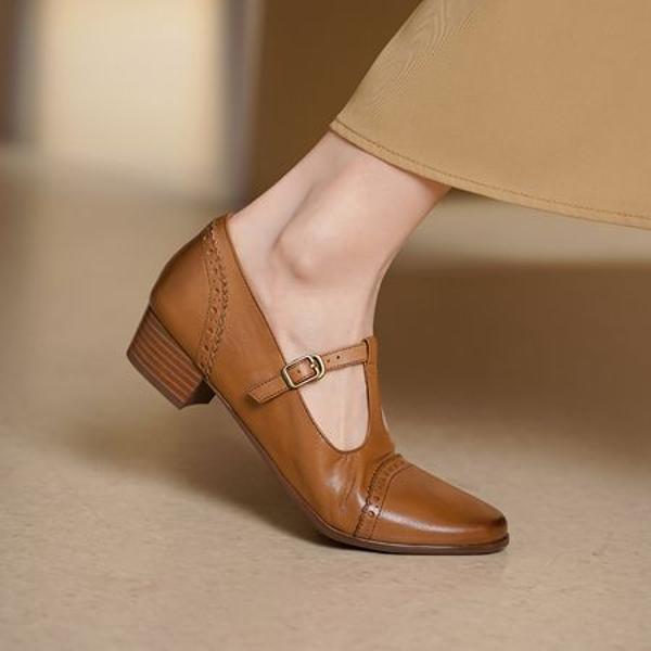 Handcrafted High-End Leather Women's Shoes: Elegance in Every Stitch(Egupai8883133)