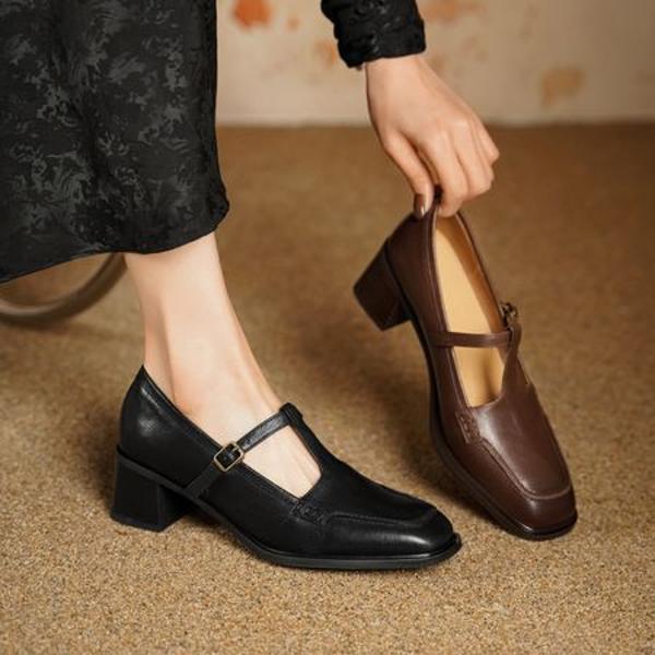 Handcrafted Leather Women's Shoes: Elegant Luxury Revealed(Egupai8883155)