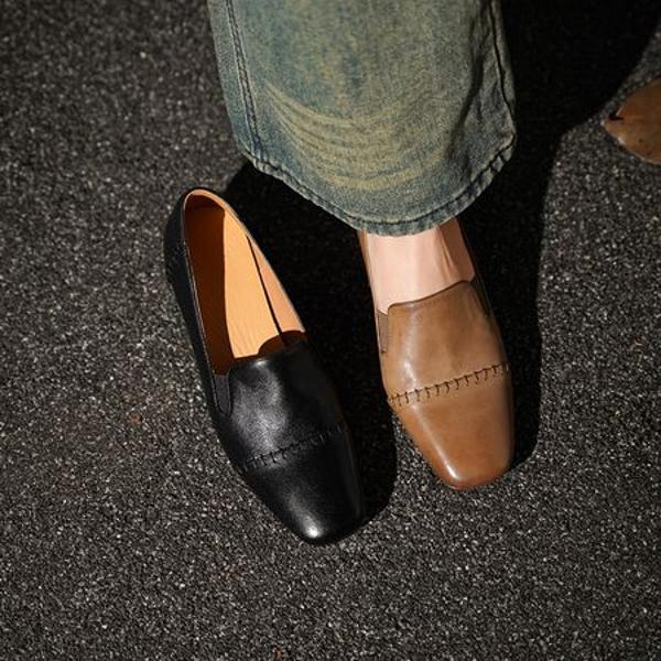 Handcrafted Luxury Leather Women's Shoes - Elegance in Every Stitch(Egupai8883146)