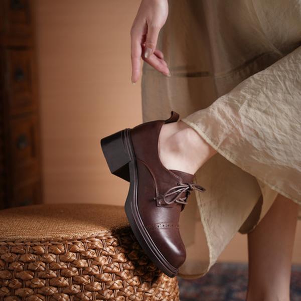 Exquisite Handcrafted Leather Women's Shoes for Elegant Style(Egupai8883172)