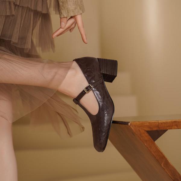 Handcrafted Luxury Leather Women's Shoes - Exquisite Craftsmanship & Elegance(Egupai8883163)