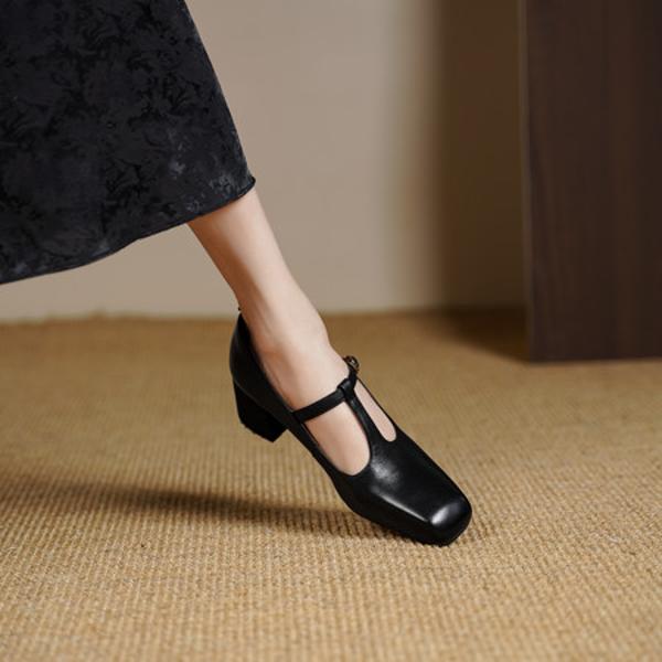 Elegant Handcrafted Genuine Leather Women's Shoes - Luxurious Artistry, Timeless Quality(Egupai8888月-63)