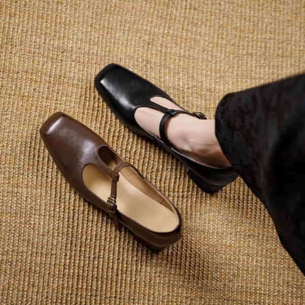 Elegant Handcrafted Genuine Leather Women's Shoes - Luxurious Artistry, Timeless Quality(Egupai8888月-63)