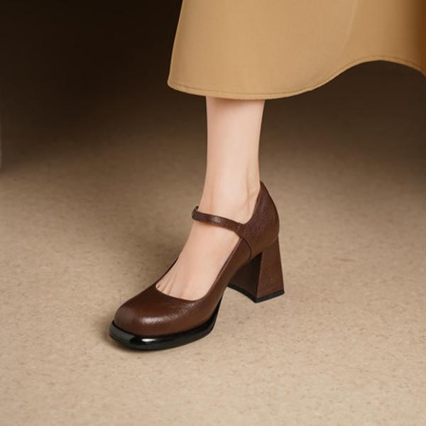 Elegant Luxury Handcrafted Genuine Leather Women's Shoes(Egupai8883170)