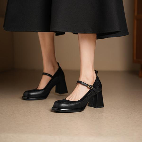 Luxurious Handcrafted Leather Women's Shoes for Elegant Style(Egupai8883166)