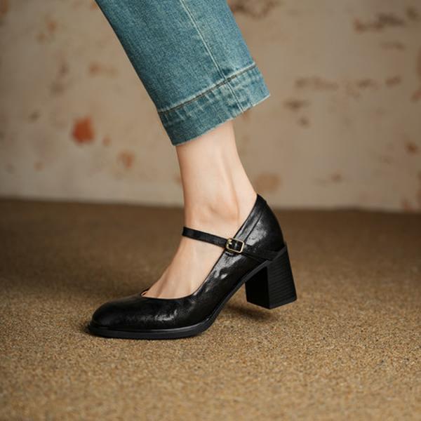 Elegant Luxury Handcrafted Genuine Leather Women's Shoes with Premium Craftsmanship(Egupai8883175)