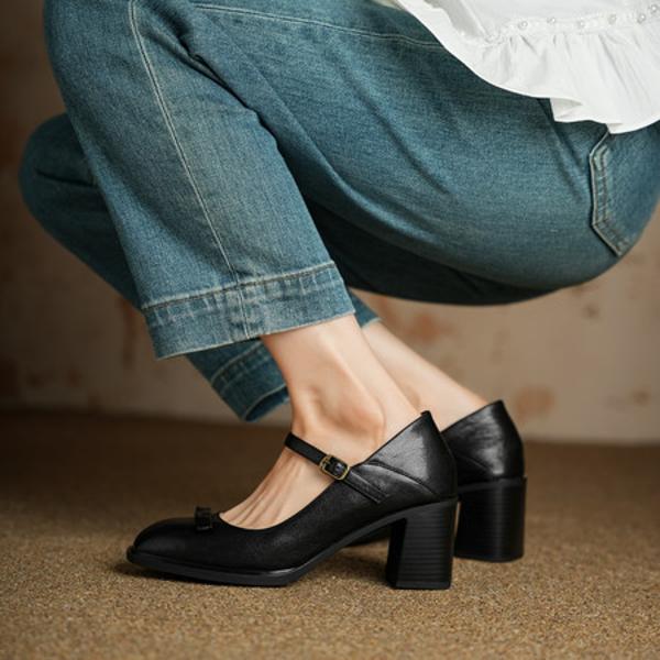 Elegant Handcrafted Leather Women's Shoes - Luxury Quality(Egupai8883177)