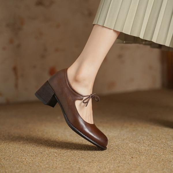 Handcrafted Luxury Genuine Leather Women's Shoes(Egupai8883181)