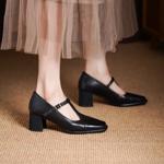 Handcrafted Genuine Leather Women's Shoes: Elegance Redefined(Egupai8883190)