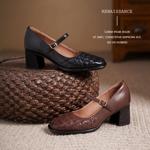 Exquisite Handmade Leather Women's Shoes: Luxury Style & Craftsmanship(Egupai8883189)