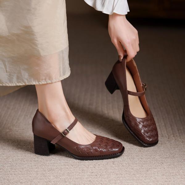 Exquisite Handmade Leather Women's Shoes: Luxury Style & Craftsmanship(Egupai8883189)