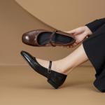 Elegant Handmade Genuine Leather Women's Shoes - Luxurious Craftsmanship(Egupai8883128)