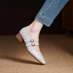 Handcrafted Leather Women's Shoes - Elegance Redefined(Egupai8883186)