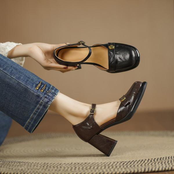 Exquisite Handmade Leather Women’s Shoes: Elegance Meets Luxury Craftsmanship(Egupai8883207)