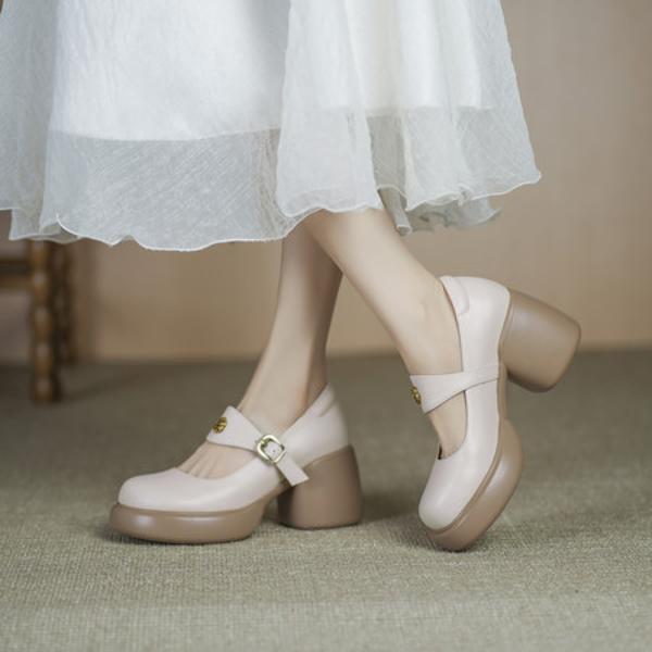 Elevate Your Elegance with Handcrafted Luxurious Leather Heels(Egupai8883229)