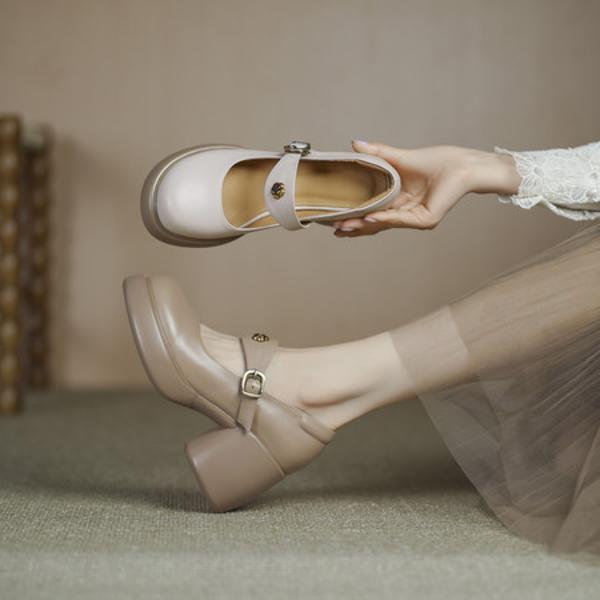 Elevate Your Elegance with Handcrafted Luxurious Leather Heels(Egupai8883229)