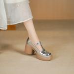 Exquisite Handmade Leather Women's Shoes - Luxury Craftsmanship(Egupai8883230)