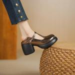 Exquisite Handmade Leather Women's Shoes - Luxury Craftsmanship(Egupai8883230)