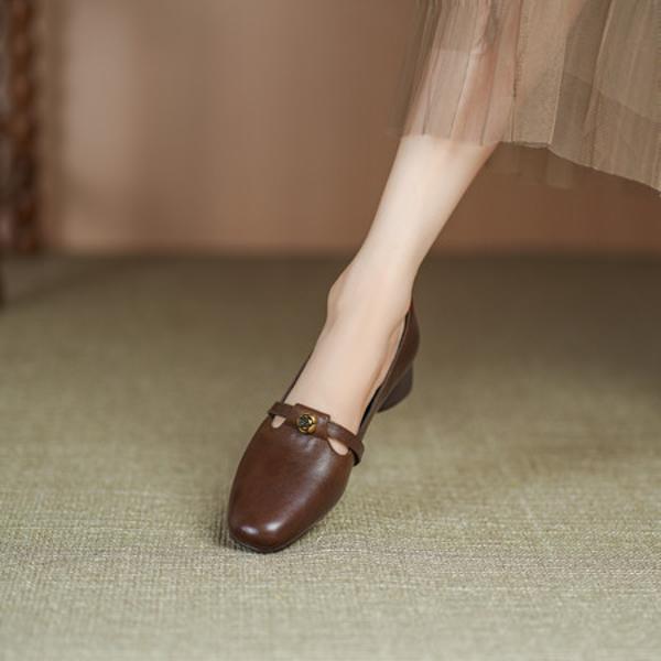 Handcrafted Leather Women's Shoes: Luxurious Elegance Redefined(Egupai8883208)