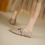 Luxury Handmade Leather Women's Shoes with Elegant Craftsmanship(Egupai8883231)