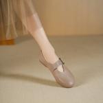 Luxury Handmade Leather Women's Shoes with Elegant Craftsmanship(Egupai8883231)