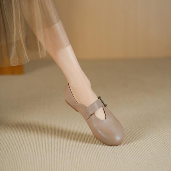 Luxury Handmade Leather Women's Shoes with Elegant Craftsmanship(Egupai8883231)