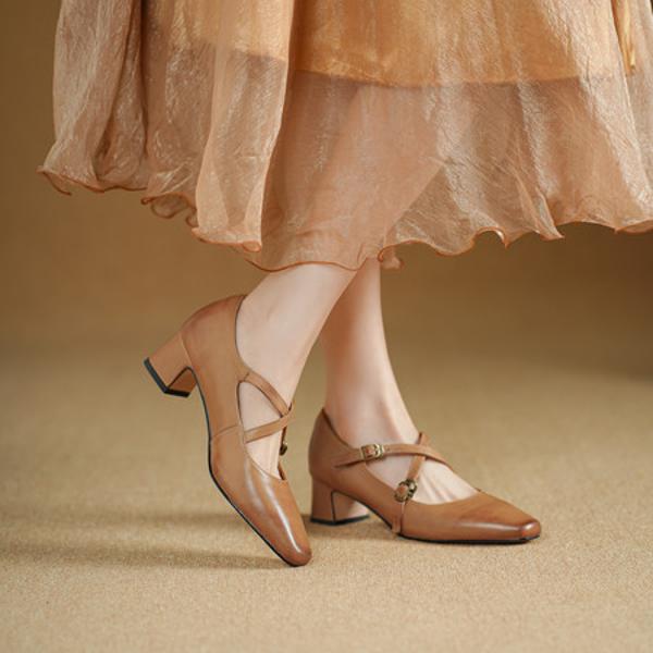 Exquisite Handmade Leather Women's Shoes: Luxury Craftsmanship and Timeless Elegance(Egupai8883259)