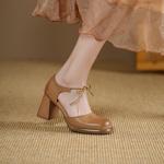 Elegant Handmade Leather Women’s Shoes: Luxurious Craftsmanship(Egupai8883252)