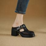 Luxurious Handmade Leather Women's Shoes with Exquisite Craftsmanship(Egupai8883263)