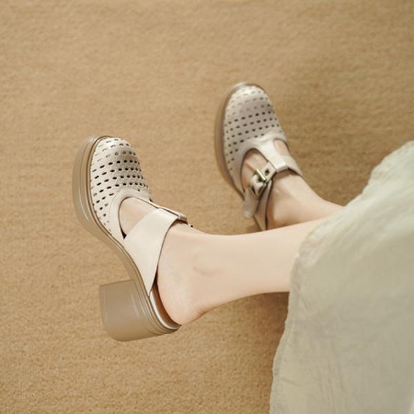 Artisan Crafted Genuine Leather Women's Shoes: Elegance Redefined(Egupai8883262)