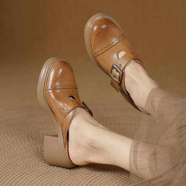 Handcrafted Luxury Leather Women's Shoes: Elegance Redefined(Egupai8883270)